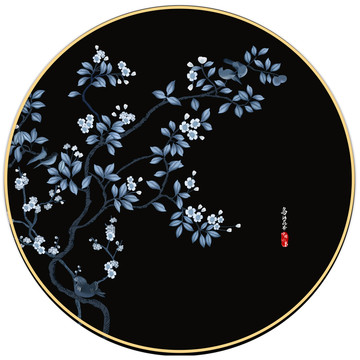 手繪花鳥裝飾畫 掛畫 無框畫