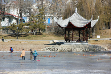 北京陶然亭公园浸月亭