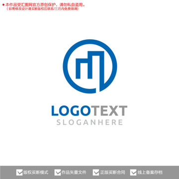 M字母标志logo