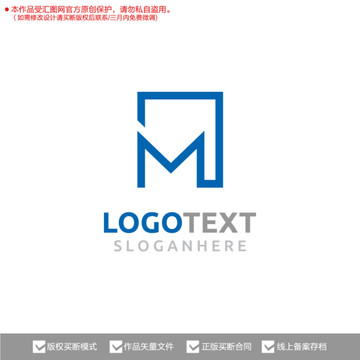M字母原創(chuàng)標(biāo)志logo