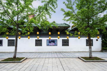 中式古建墙