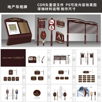 地产售楼处样板间标识导视系