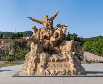 孟良崮战士雕塑