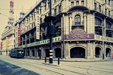 老上海 民国建筑 怀旧照片