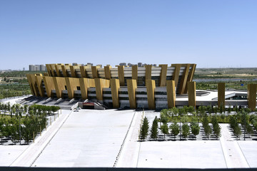 异形建筑鄂尔多斯民族运动会场