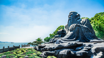 太湖仙島老子雕塑