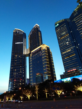 福田区 深圳 城市夜景