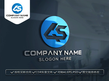 GS字母LOGO設(shè)計(jì) 標(biāo)志商標(biāo)