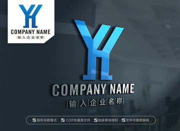 YH字母 HY字母 LOGO