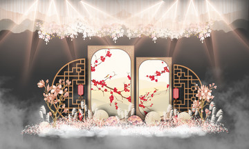 新中式婚禮 中國風(fēng)婚禮 迎賓區(qū)