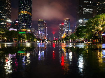 灯火阑珊 广州夜景