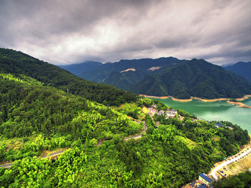 丽水云和仙宫湖高山航拍