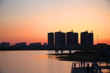 大庆 时代广场 万宝湖