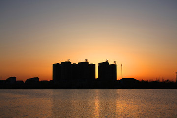 时代广场 万宝湖 夜景