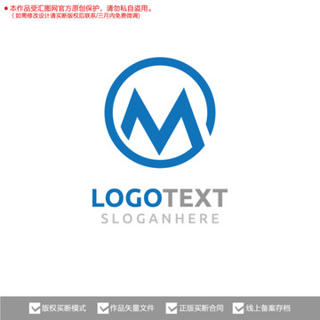 M字母标志logo