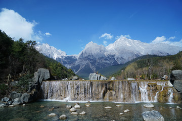 丽江 玉龙雪山 白水河