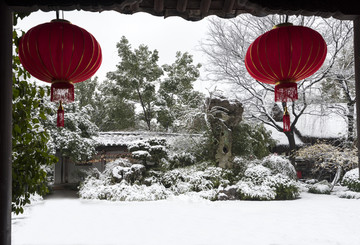 沈园雪景