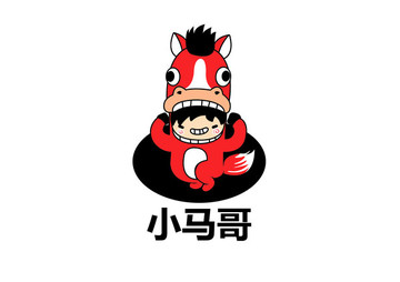 原創(chuàng)小馬擬人卡通logo
