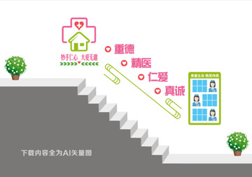 醫(yī)院樓道文化墻