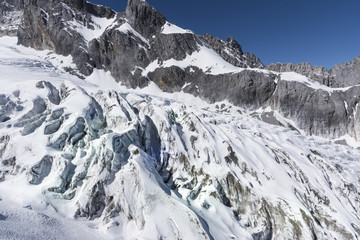 玉龙雪山冰川