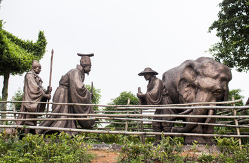 塑古代人物雕塑