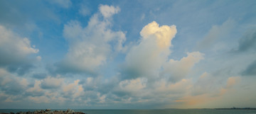 海景沙滩朝阳