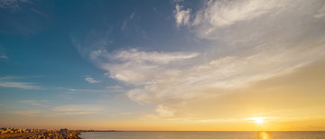 海景晚霞日落