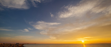 海景晚霞日落