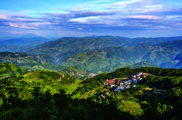 美丽山村半岭 美丽山景