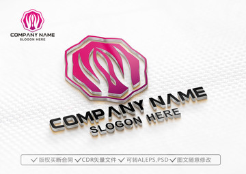 蓮花LOGO 美容標(biāo)志設(shè)計