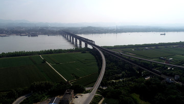 航拍枝城长江大桥