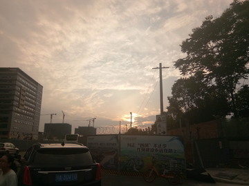 夕阳与云