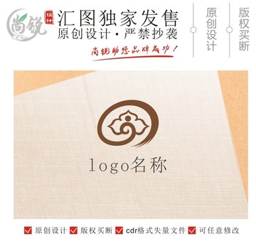 莲花佛事佛教文化logo