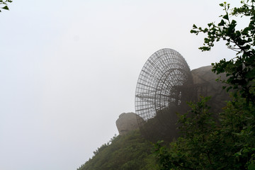 南岳衡山雾中风光