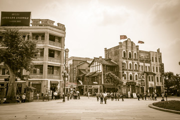 老重庆建筑街景