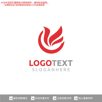 火鍋美容花標(biāo)志logo
