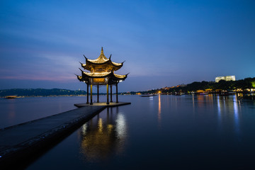 杭州 西湖 夜景