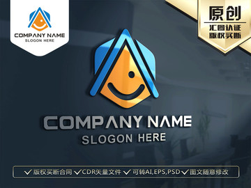 房产中介 微笑LOGO