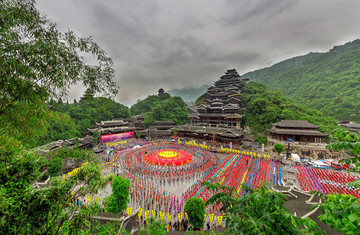 重庆彭水县九黎城全景