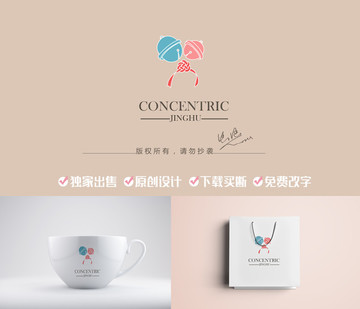 永結(jié)同心婚慶logo標(biāo)志商標(biāo)