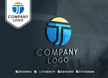 TJ字母 JT字母 LOGO