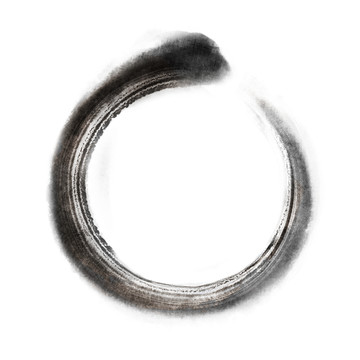 毛筆畫(huà)的墨圈