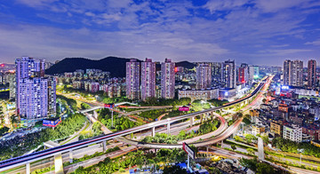 深圳夜景 深圳宝安区夜景