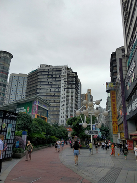 杨家坪步行街建筑风景