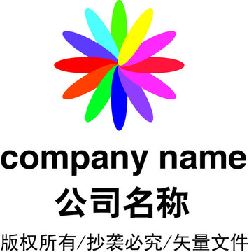 七彩色標(biāo)志