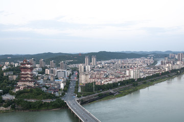 绵阳越王楼全景