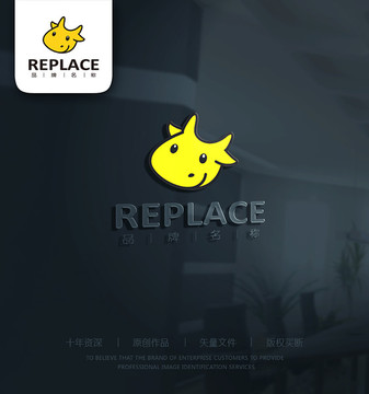 童裝logo 卡通牛logo