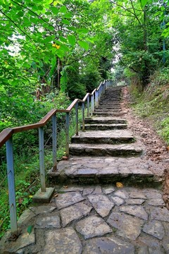 海龙屯 石梯 游道