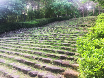 石台阶 登山道 石阶梯