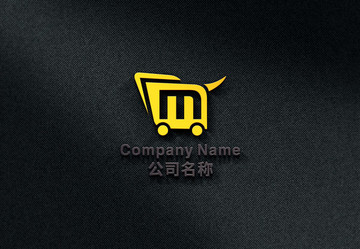 字母M購(gòu)物網(wǎng)站 購(gòu)物車LOGO